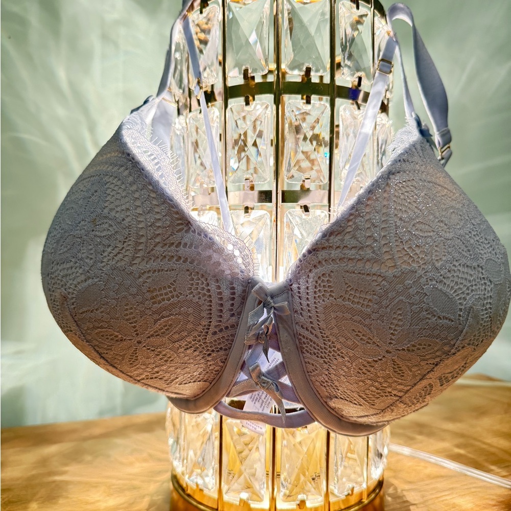 Cacique NEW Blue Lace Support Bra